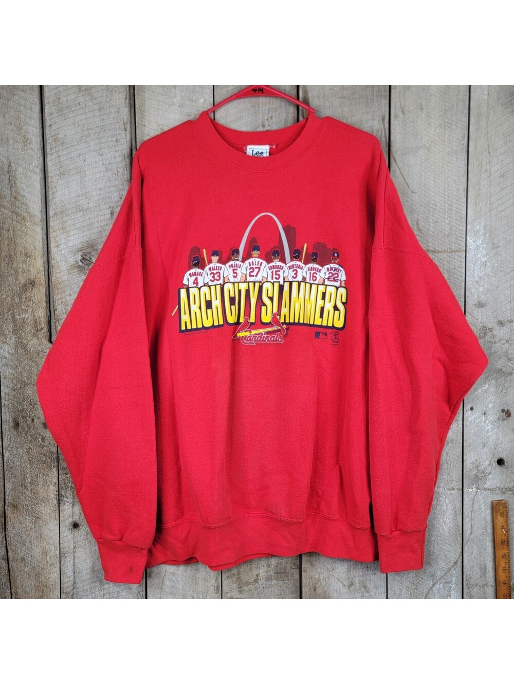 Vintage St. Louis Cardinals Arch City Slammers Sweatshirt Red Lee Sport 2XL MLB